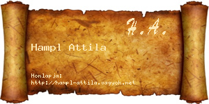 Hampl Attila névjegykártya